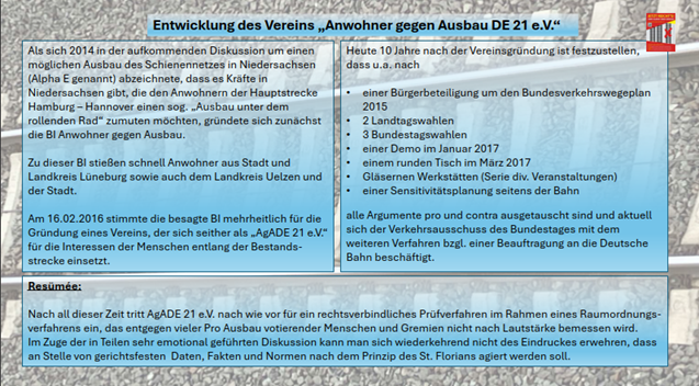 Anwohner gegen Ausbau DE 21
